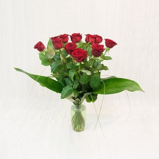 dsc01654_1 12 Rose rosse a gambo medio